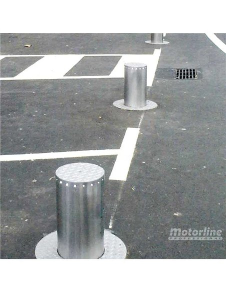 Bolardo electromecánico Motorline MPIE10 en acero inoxidable 24V