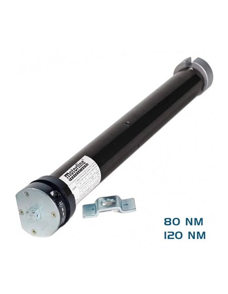 Motor tubular Motorline ∅59mm fuerza 80Nm y 120Nm para persianas domésticas enrollables y toldos